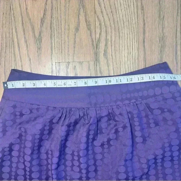 THE LIMITED Women’s Purple Chic Polka Dot Flared Skirt Size 6 - Picture 7 of 11